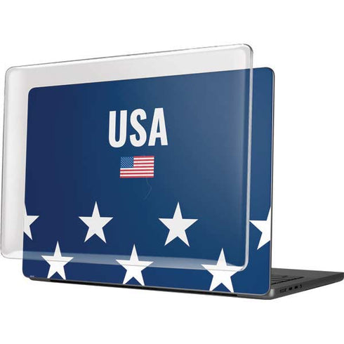 USA Flag Stars MacBook Pro 14in (2021-24) Case plus Skin